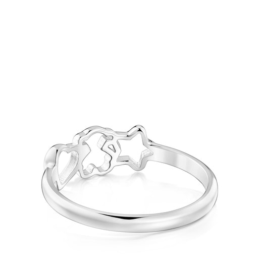 Silver Ring with motifs TOUS Motifs