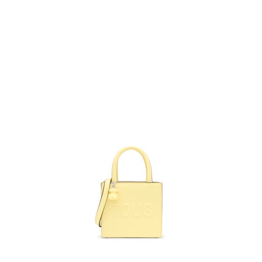 Light yellow Cube Minibag TOUS Brenda