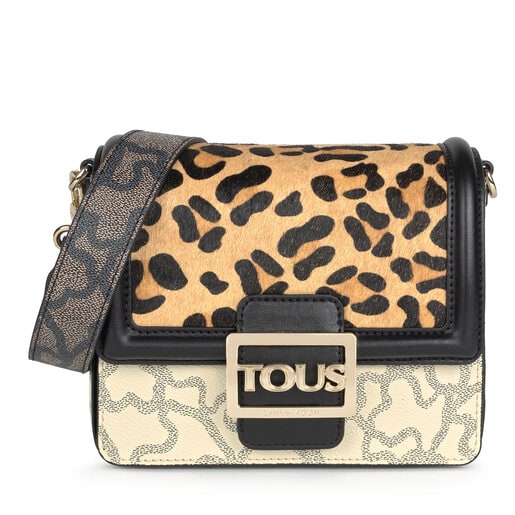 Small Kaos Icon Wild Multi Black Shoulder Bag | TOUS