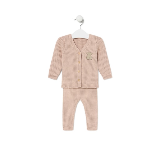 Baby outfit in Tricot pink