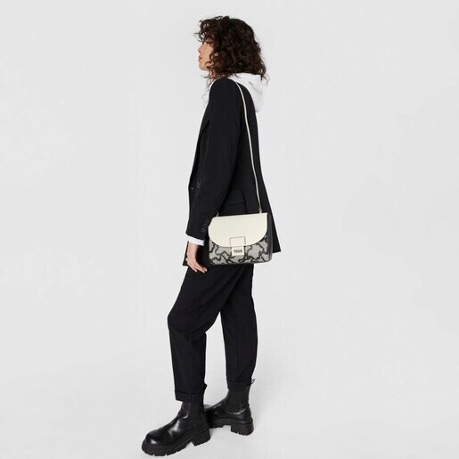 ブラックのスモール・クロスボディバッグ Kaos Pix