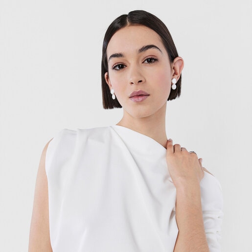 シルバーのピアス Duna