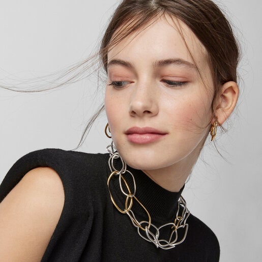 Hav bicolor oval-ring Necklace