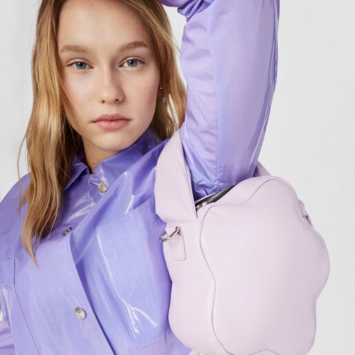 Mauve flower Crossbody bag TOUS Carol