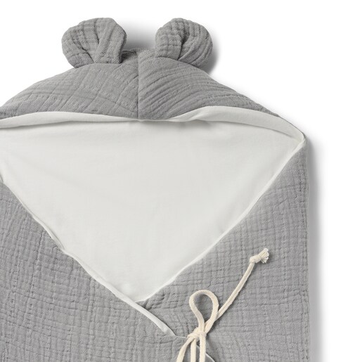 Saco con orejas universal de bebé SMuse gris