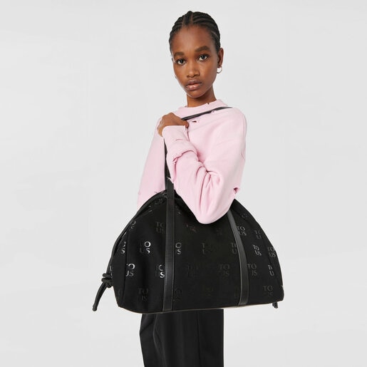 حقيبة تسوق TO-US من TOUS كبيرة باللون الأسود