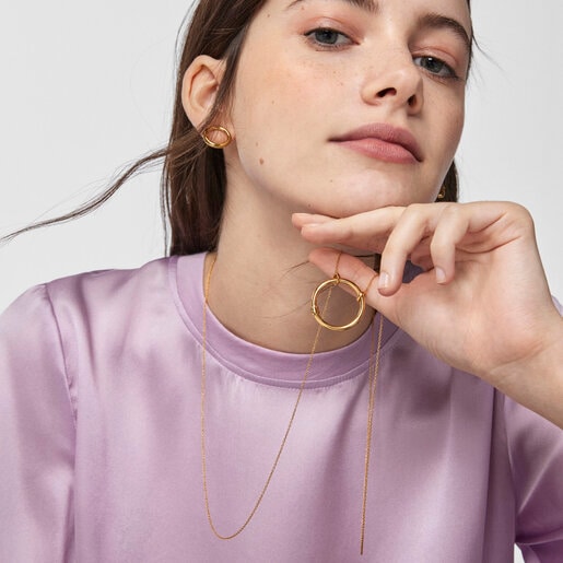 Колье Hold из Серебра с покрытием Vermeil