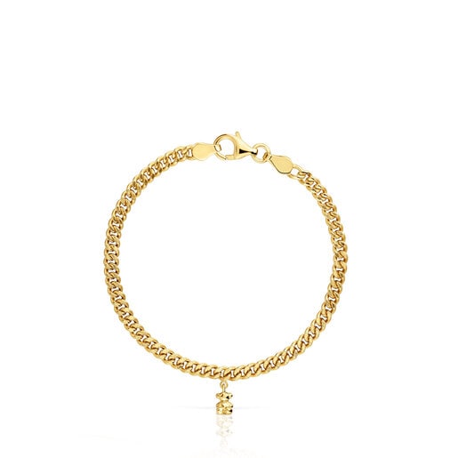 Curb chain Bracelet with 18kt gold plating over silver Bold Bear | TOUS