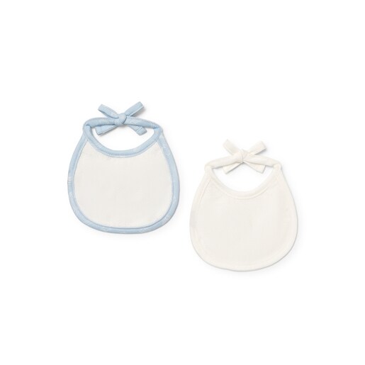 Baby bib set in Arc sky blue