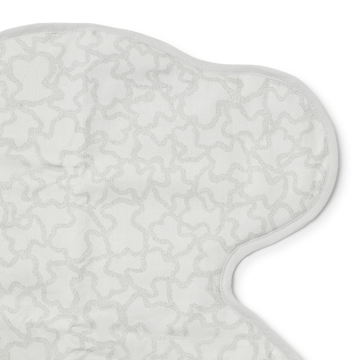 Bear-shaped travel changing mat in Kaos grey