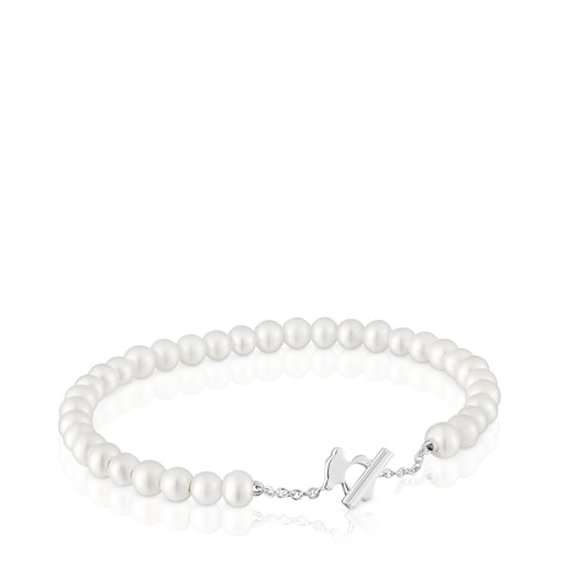 Bracciale rigido con perle coltivate I-Bear