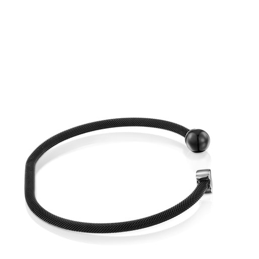 إسورة من الصُلب الأسود بعين الصقر من تشكيلة Icon Mesh