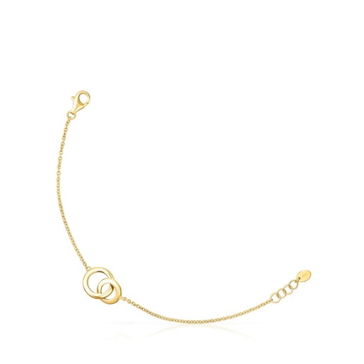 Bracciale TOUS Fellow placcato in oro 18 kt su argento