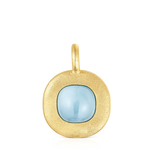 Silver vermeil Nattfall Pendant with chalcedony | TOUS