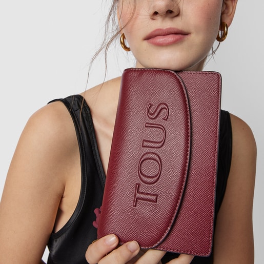 Маленькая бордовая сумка-кроссбоди T Pop