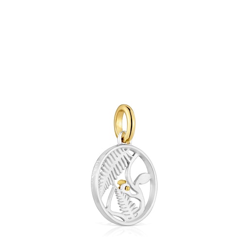 Small Yunque two-tone openwork pendant | TOUS