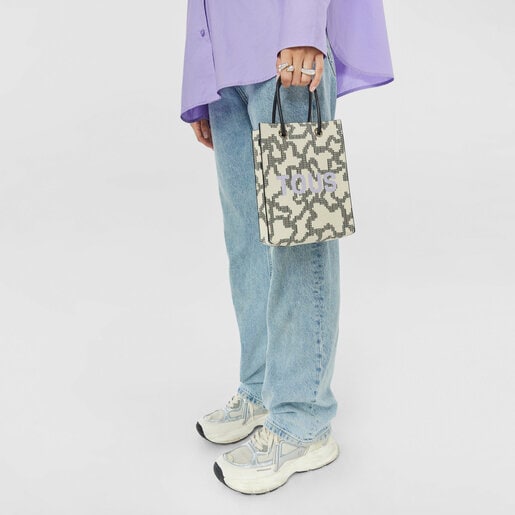 Beige Kaos Pix Pop Minibag