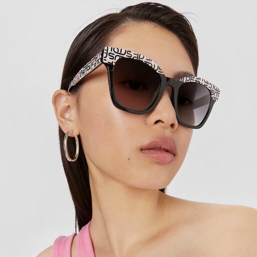 Beige Logogram Sunglasses