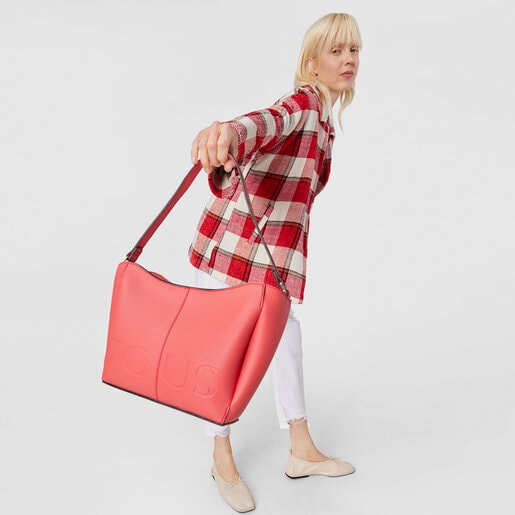 תיק צד TOUS Terra בצבע אלמוג