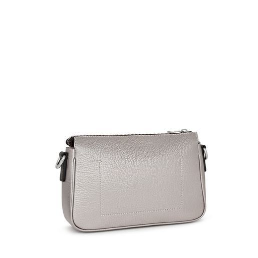 Silver colored leather TOUS Empire Crossbody bag