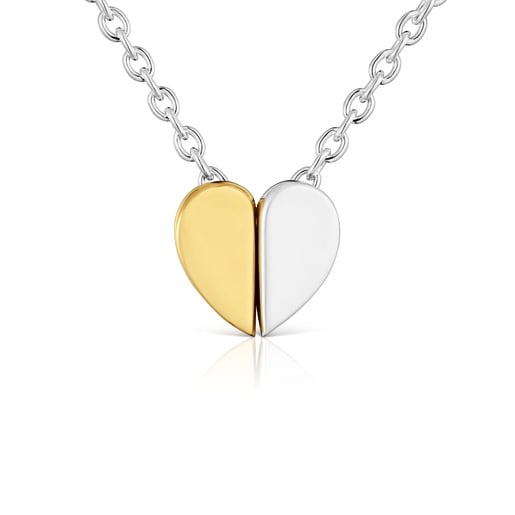 Collar bicolor y motivo corazón 7 mm TOUS 1950
