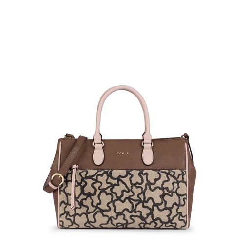 City-Tasche Elice New in Braun-Rosa