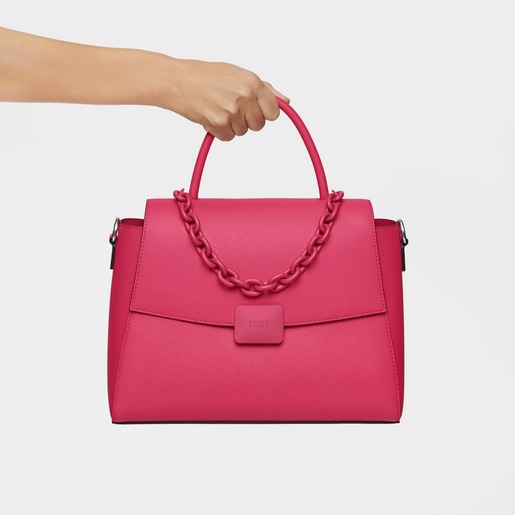 Medium fuchsia-colored City bag TOUS Lucia