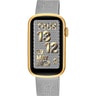 Smartwatch con bracciale in acciaio e cassa in alluminio IP color oro TOUS T-Band Mesh