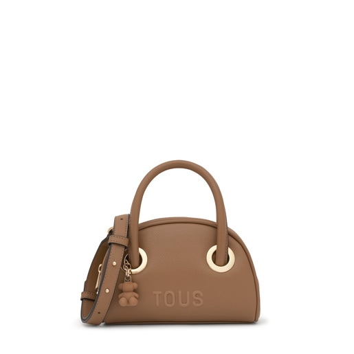 Small earth-colored Bowling bag TOUS Poppy