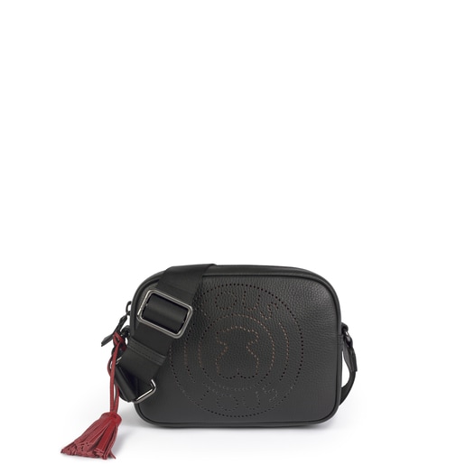 TOUS Small leather black Leissa crossbody bag | Westland Mall