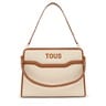 Shopper mediano camel Audree Canvas