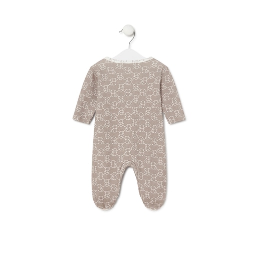 Baby playsuit in Icon beige