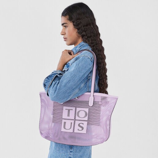 Cabas TOUS Net mauve