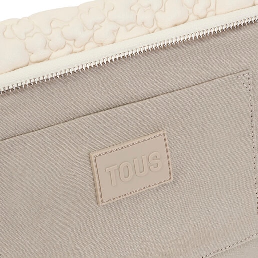 Medium beige Bowling bag TOUS Jane Puffy Bear