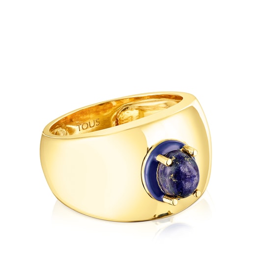 Bague TOUS Vibrant Colors avec lapis-lazuli et émail