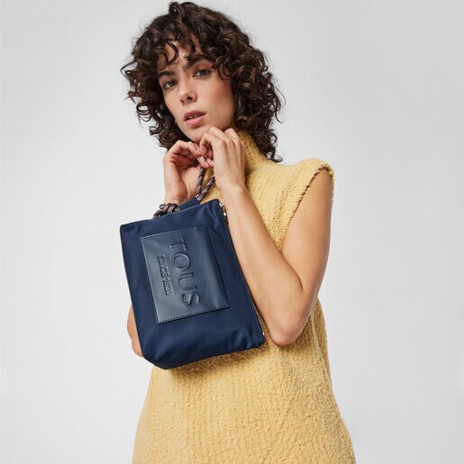 Большая темно-синяя косметичка Empire Soft Chain