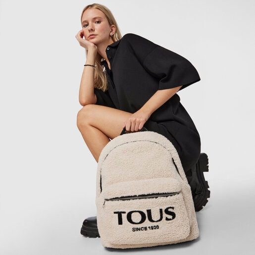 Medium beige Amaya Warm Backpack