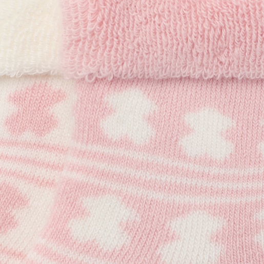 Pack of 2 pairs of baby socks in SSocks pink