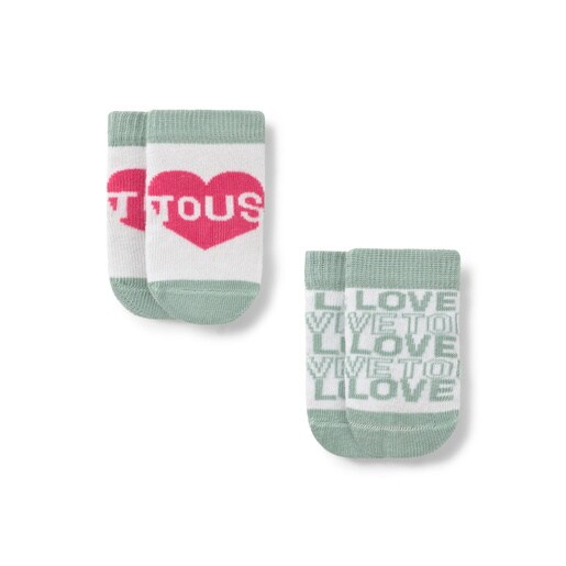 Pack of 2 pairs of baby socks in SSocks mist