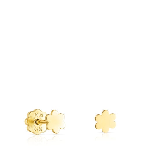 Gold TOUS Basics earrings flower motif | TOUS