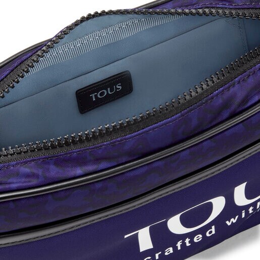 Purple-colored nylon Kaos Mini Evolution crossbody reporter bag