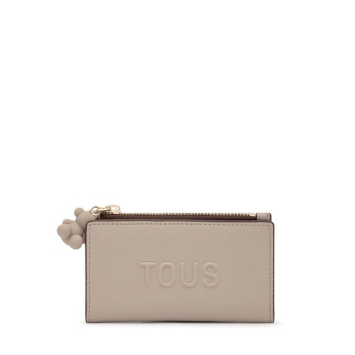 Small taupe-colored Card wallet TOUS Back to Basics