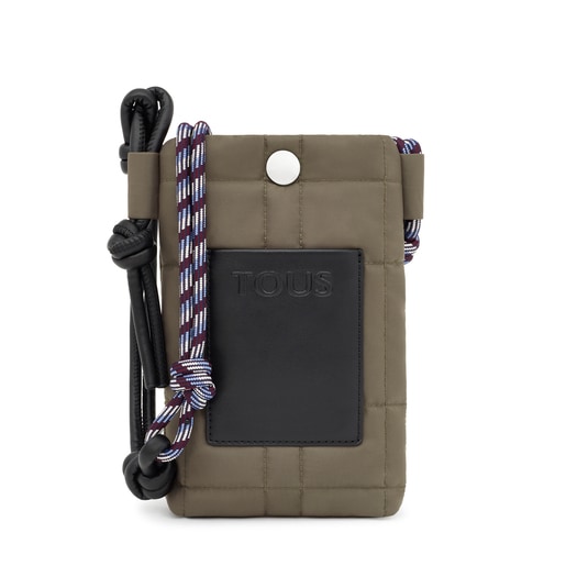 Khaki-colored TOUS Empire Padded Mini handbag