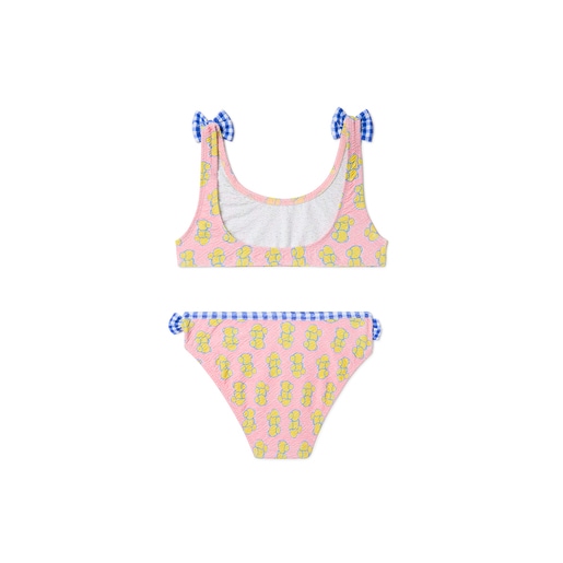 Bikini de menina Chic cor-de-rosa