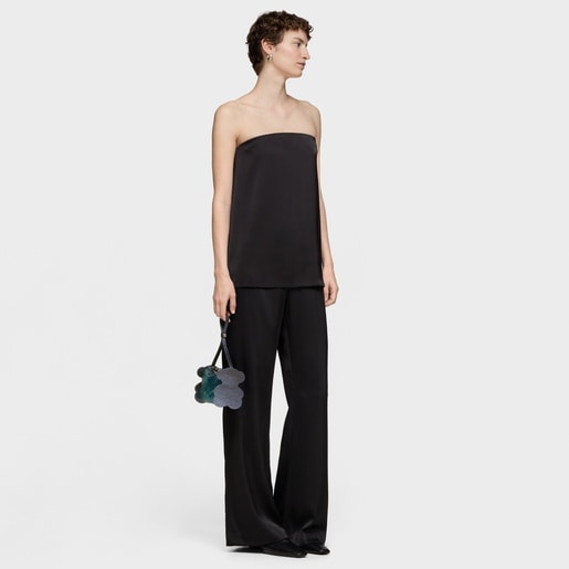 حقيبة كتف باللون الأزرق الداكن من تشكيلة TOUS Salsi