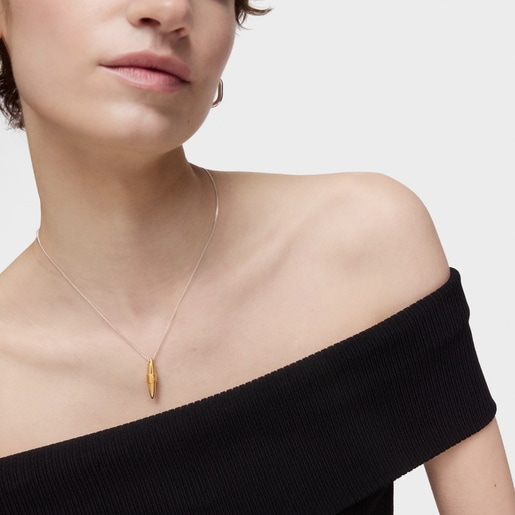 Silver and silver vermeil Lure Necklace