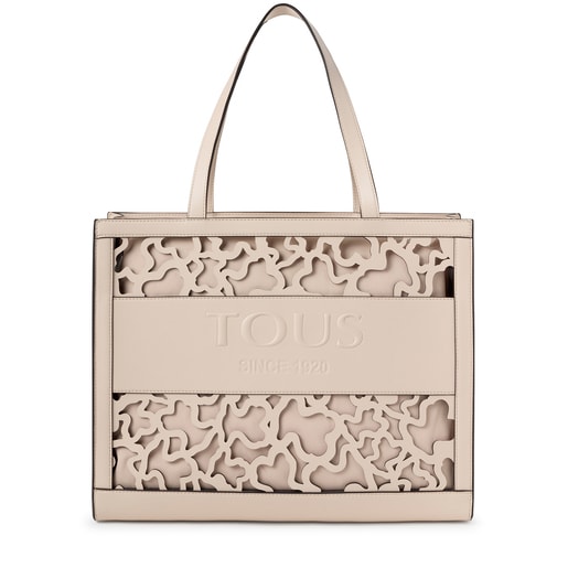 Borsa shopping grande Amaya Kaos Shock beige