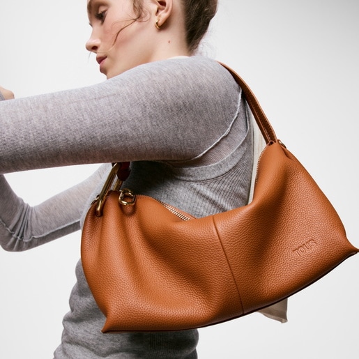 Camel-colored Bowling bag TOUS Hold