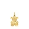 Machined bear Pendant with 18kt gold plating over silver Sweet Dolls
