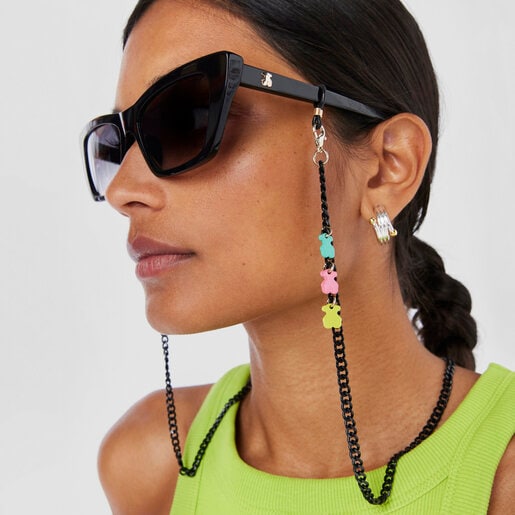 Cadena para gafas negra y dorada Bears Chain